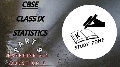 Chapter 14 Statistics Exercise 14.2 Question 3 Class 9 | Part 9