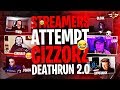 STREAMERS ATTEMPT CIZZORZ DEATHRUN 2.0! (Fortnite: Battle Royale)