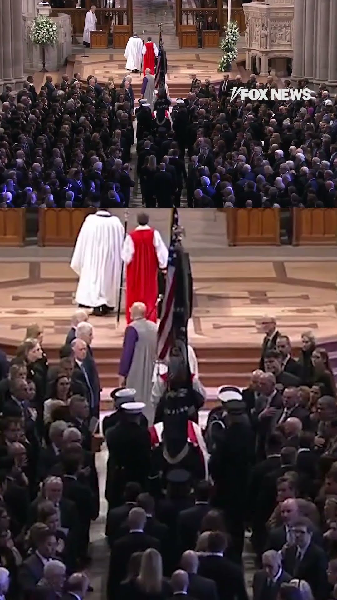 Former President Jimmy Carter carried into National Cathedral