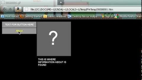 Fireworks Simple button with imageswap