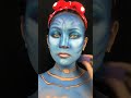 Avatar look i see you makeup makeuplooks makeuptransformation avatar makeupartist