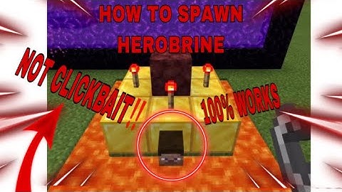 HOW TO SPAWN HEROBRINE IN MINECRAFT NOT CLICKBAIT 100% REAL ALMOST DIED VERY SCARY!