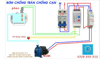 Relay STR10 bơm tự động chống cạn giếng hụt nước ,chống giật phao 12v