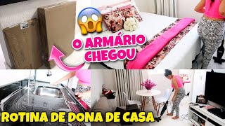 O ARMÁRIO NOVO DA COZINHA CHEGOU??? ARRUMEI E ORGANIZEI A CASA?? GANHEI PRODUTOS DE LIMPEZA E MAIS ?