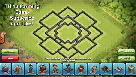 Th 10 Dark Elixir / Farming Base | 4 mortars | Air Sweeper 2015