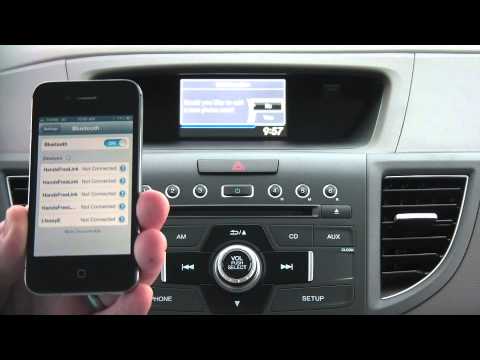 How to connect your phone to a Honda CRV - bluetooth pairing
