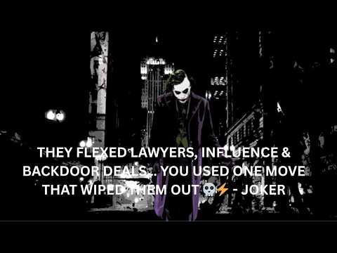 THEY FLEXED LAWYERS, INFLUENCE & BACKDOOR DEALS… YOU USED ONE MOVE THAT WIPED THEM OUT 💀⚡ - JOKER
