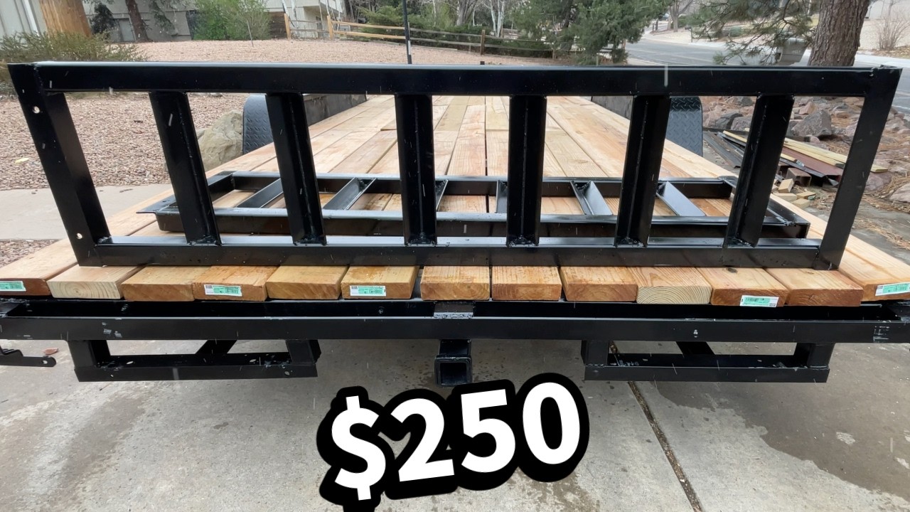 Trailer Ramp Build How to make Trailer Ramps for Cheep ($250) - YouTube