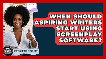 When Should Aspiring Writers Start Using Screenplay Software? | Screenwriter