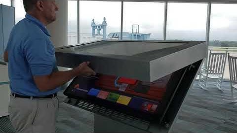 Interactive glass to convert TV to touch screen