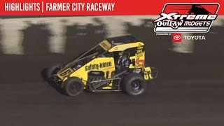 Xtreme Outlaw Midget Series Presented by Toyota | Illini 100 | April 13, 2024 | HIGHLIGHTS