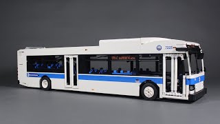 LEGO Motorized 2015 New Flyer XD40 MTA Bus (INSTRUCTIONS AVAILABLE)