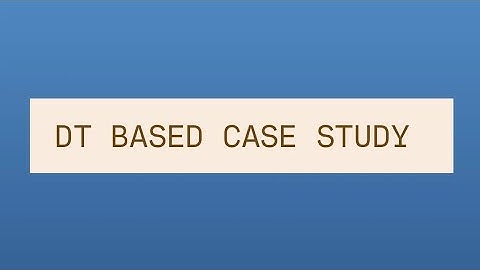 DT based Case study | Microcontroller and its Applications | SNS Institutions
