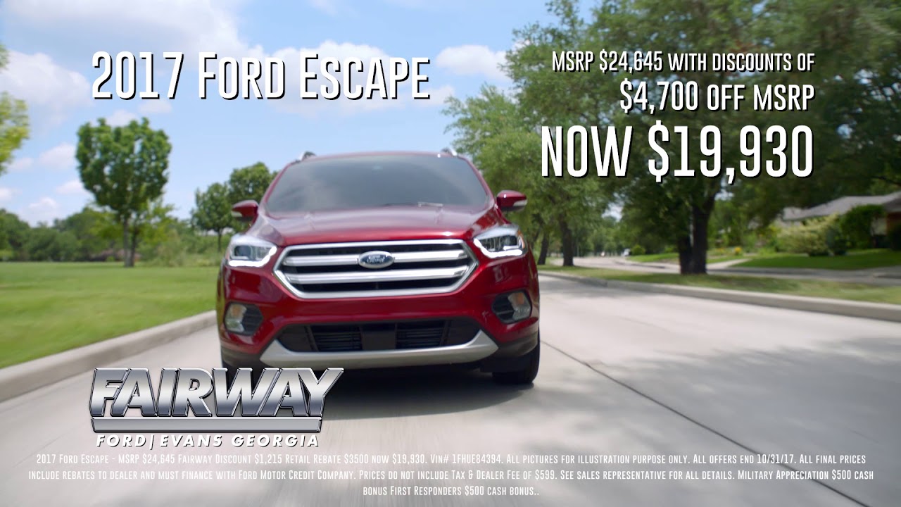 Fairway Ford - Cold Weather, Hot Deals - 2017 Ford Escape - YouTube