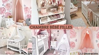 Chambre bébé fille avec des couleurs douces 🥰