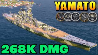 SUPER Yamato - 268k Damage - World of Warships Legends (Mobile)