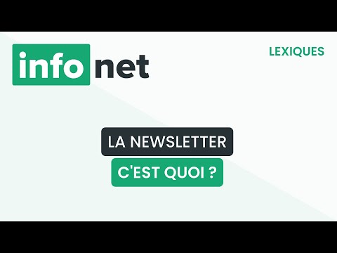 La newsletter, c'est quoi ? (définition, aide, lexique, tuto, explication)