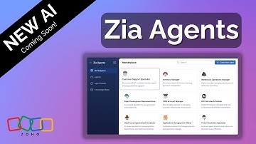 Zoho’s BIGGEST AI Update Yet! Zia Agents Explained