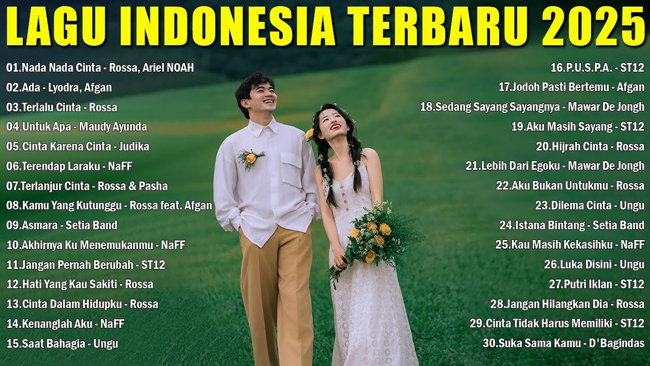 Rossa, Ariel NOAH, Lyodra, Afgan ♪ Spotify Top Hits Indonesia || Lagu Pop Terbaru 2025