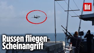 Russische Kampf-Jets täuschen Angriff auf niederländisches Schiff vor | Schwarzes Meer screenshot 1