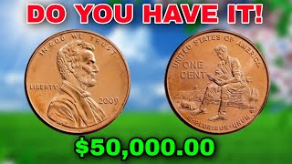 Athlete Statistics The Million-Dollar 2009 Lincoln Penny USA 1 Cent Penny! The coin value