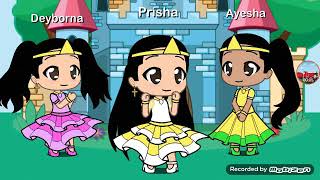 3 Princesses In Gacha Life listen to the I love you song from Barney and Friends
