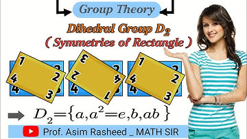 Rotation and Reflection of Symmetry Rectangle _ Dihedral group D2