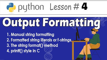 Four ways to use print function in python: Output formatting #4