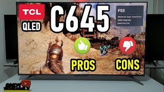 TCL C645 QLED with VA Panel: PROS AND CONS / Smart TV 4K Google TV Dolby Vision 120Hz VRR