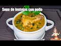 SOPA DE LENTEJAS CON POLLO