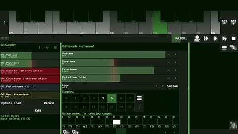 Drum Kit Creation in sunVox