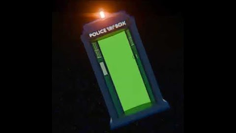 TARDIS GREEN SCREEN YOUTUBE INTRO FREE #blender #greenscreen #free #editing