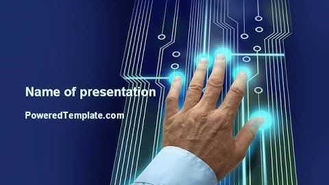 High Tech Management Tool PowerPoint Template by PoweredTemplate.com