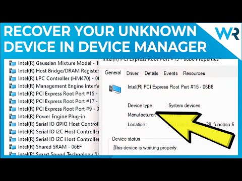 Recover your Unknown Device in Device Manager on Windows 10/11
