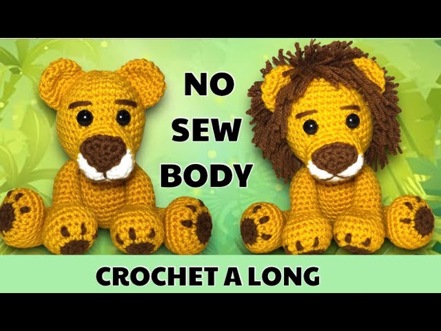 Crochet: Levi the lion (crochet pattern Zoomigurumi 10) - Nobody ELSe