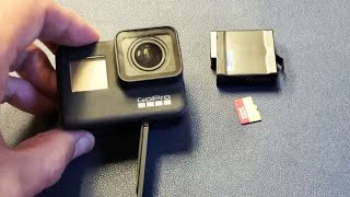 Gopro Hero 7: How to Insert/Eject Battery & SD Card & Format SD Card