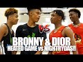 Bronny & Dior HEATED MATCHUP vs NASTY NIGHTRYDAS SQUAD!! | CRAZY Double Overtime at Peach Jam