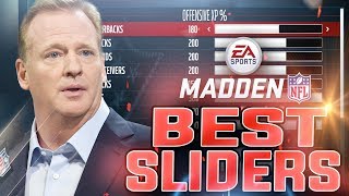 MADDEN NFL 18 Best Sliders For Online & Offline Franchise
