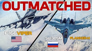 Supremely Outmatched | F16C Viper Vs SU30SM FlankerH | Digital Combat Simulator | DCS |