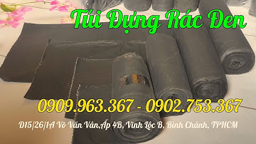 TÚI ĐỰNG RÁC CUỘN MÀU ĐEN KHÔNG QUAI GIÁ SỈ TẬN GỐC