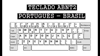 CONFIGURAR TECLADO PORTUGUÊS BRASIL - CONFIGURAR TECLADO ABNT2 - TECLADO  ABNT - YouTube