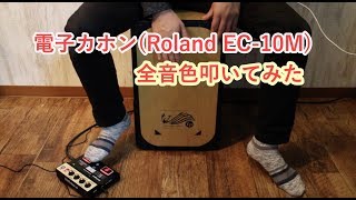 電子カホンEC-10M(Roland EL Cajon) 全音色叩いてみた