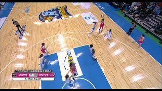 WKBL 2017 우리은행 vs KDB생명 - 우리은행 vs KDB생명 1,2 쿼터 주요장면.20171214