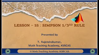 Simpson's 1/3rd Rule
