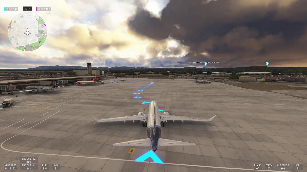 MSFS 2024 SU4 beta 1.6.27.0 test. Neofly . Asobo 737 max 8 test. CYMX to EGPH.