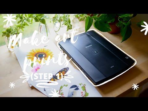 How to Scan Watercolor Paintings | How to Make Art Prints (Step 1)