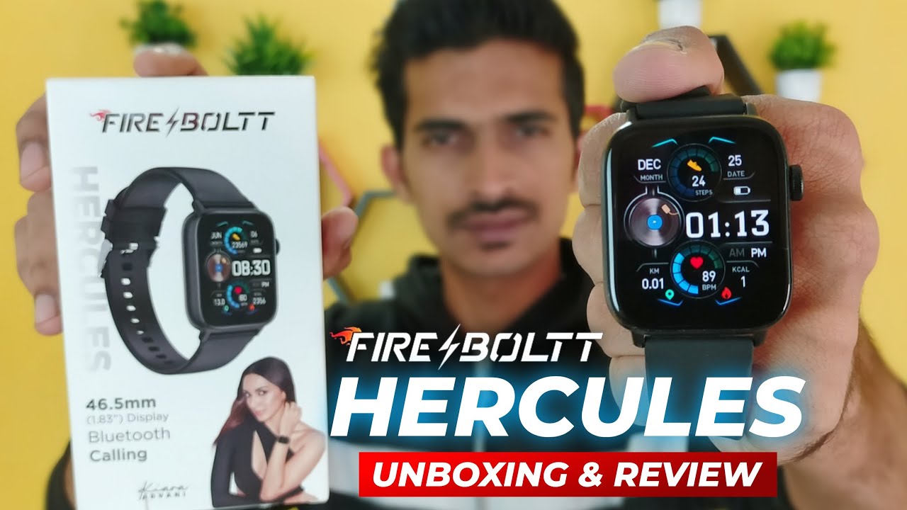 Fire Boltt Hercules Unboxing & Review 🔥Best Smartwatch Under 2000⚡ fire boltt hercules unboxing