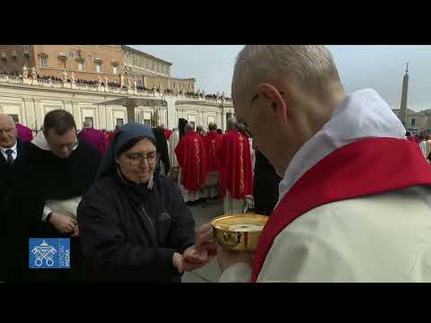 Man denied communion at Pope Benedict's Funeral.