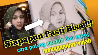 cara paling mudah menggambar wajah agar mirip dengan aslinya