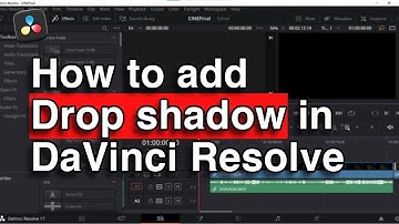 How to add drop shadow in davinci resolve
